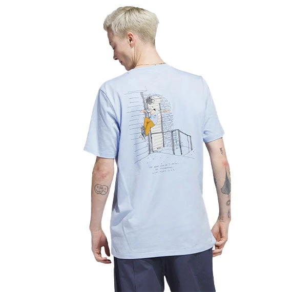 Adidas Henry Jones T-Shirt Blue Dawn 4 Adidas Henry Jones T-Shirt Blue Dawn - Image 2