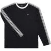 Brixton Este Long Sleeve T-Shirt - Black/White -Bold Style Apparel Shop Brixton Este Long Sleeve Knit Top Black White