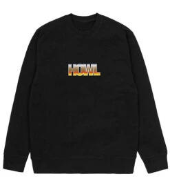Howl Gradient Logo Crewneck Black