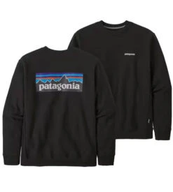 Patagonia P-6 Logo Uprisal Crew Sweatshirt Black 2024