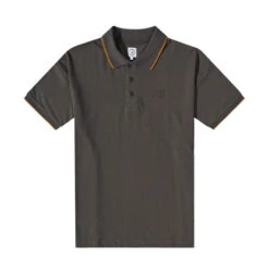 Polar Checkered Surf Polo Shirt Dirty Black