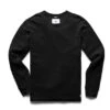 Reigning Champ Flatback Waffle Long Sleeve Crew Black -Bold Style Apparel Shop Reigning Champ Flatback Waffle Long Sleeve Crew Black