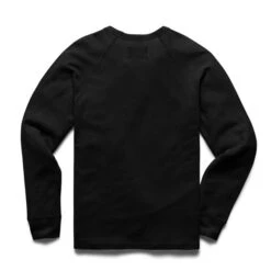 Reigning Champ Flatback Waffle Long Sleeve Crew Black -Bold Style Apparel Shop Reigning Champ Flatback Waffle Long Sleeve Crew Black 2
