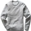 Reigning Champ Tiger Fleece 80/20 Crewneck Light Grey