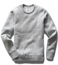 Reigning Champ Tiger Fleece 80/20 Crewneck Light Grey