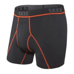 Saxx Kinetic L-C Mesh BB - Black/Vermillion
