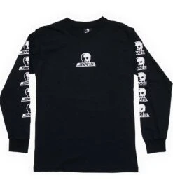 Skull Skates Long Sleeve Skull Logo T-Shirt - Black