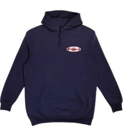 The Source Heavyweight OG Leaf Hoodie - Navy Blue