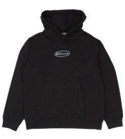 The Source Oval Hooded Sweatshirt Black/Crystal Emb