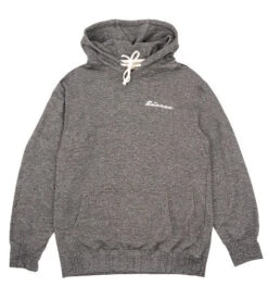 The Source Team Word Logo Hooded Sweatshirt Black Speckle/White