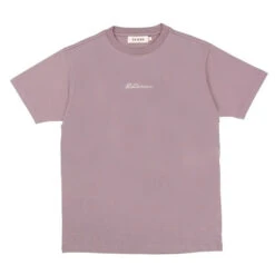 The Source Word Midweight T-Shirt Lilac/Dove Emb