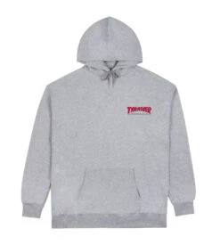 Thrasher Little Outline Hooded Sweatshirt - Grey