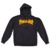 Thrasher Flame Logo Hoodie - Black -Bold Style Apparel Shop Thrasher Flame Logo Hood Black