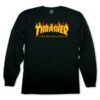 Thrasher Men's Flame L/S T-Shirt Black -Bold Style Apparel Shop Thrasher Men s Flame LS T Shirt Black