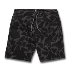 Volcom Frickin Mix Elastic Waist Short - Black