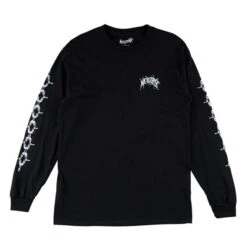 Welcome Angel Long Sleeve T-Shirt - Black