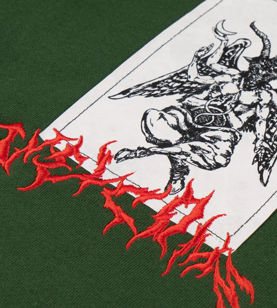 Welcome Coagula Hooded Sweatshirt - Dark Green 4 Welcome Coagula Hooded Sweatshirt - Dark Green - Image 2