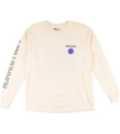 Welcome Hotline 2 Long Sleeve Garment Dyed T-shirt - Bone